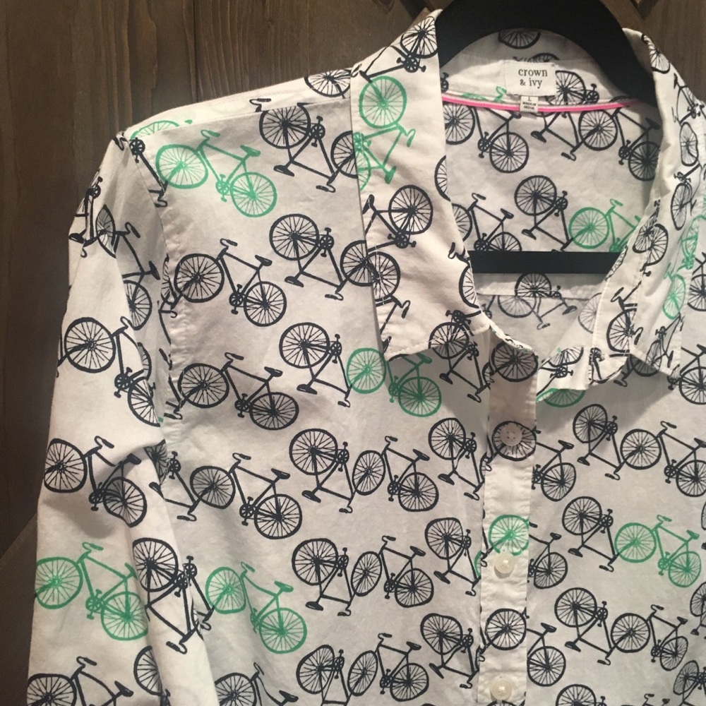 Crown & Ivy Bicycle Shirt